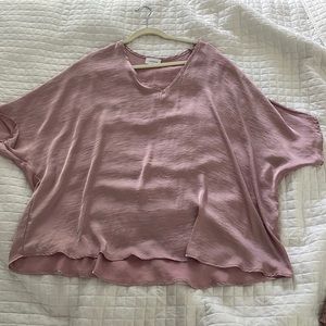 Lavender silk top